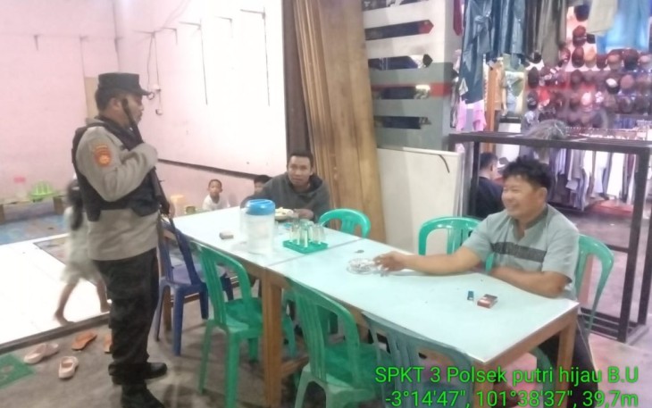 Polsek Putri Hijau Saat Patroli Malam