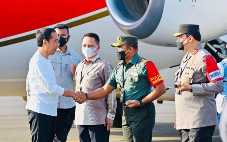 Penyambutan Kunker Presiden RI di Aceh