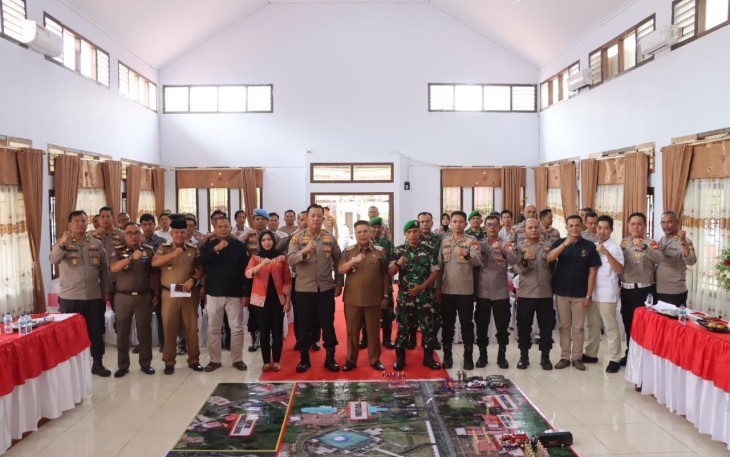Polres Lebong Gelar TFG Sispam Kota Pemilu 2024