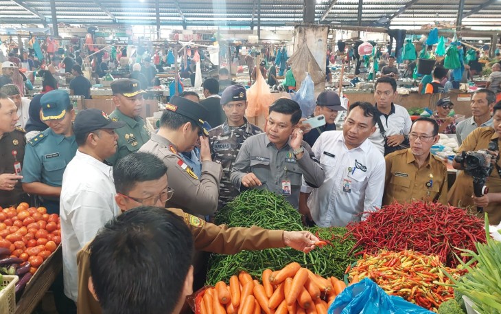 Pj Wali Kota Tanjungpinang Sidak Pasar 