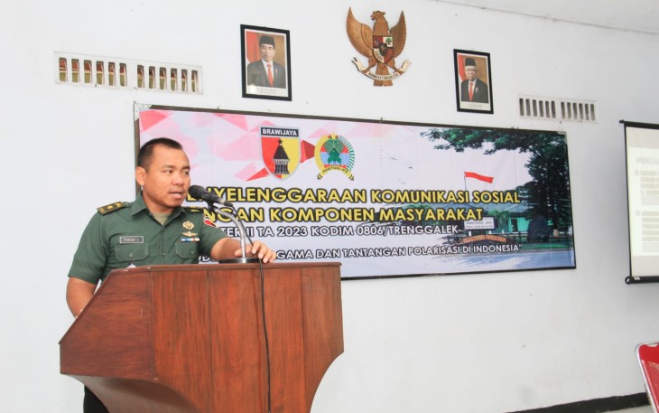 Kodim 0806/Trenggalek Menggalang Harmoni Melalui Komsos Bersama Komponen Masyarakat
