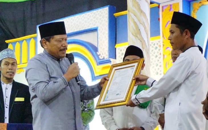 Bupati Mian Hadiri Haul Sulthonul Aulia Syech Abdul Qadir di Ponpes Darussalam Tegal Rejo 