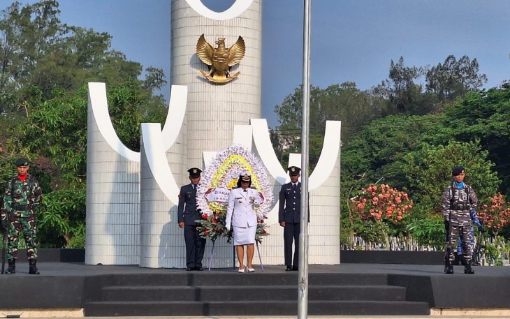Danlanal Malang Pimpin Upacara Ziarah Nasional 
