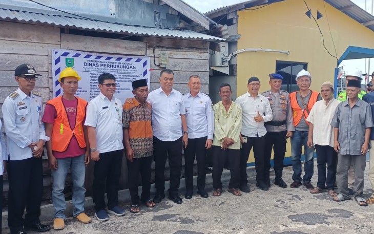 Doa Selamat Pembagunan Pelabuhan Rakyat Penagi di Hadiri Oleh Bupati Dan Wakil Bupati Natuna 