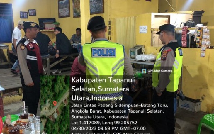 Kasat Resnarkoba Polres Tapsel Pimpin Patroli Skala Besar