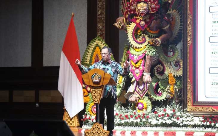 Mendagri saat Pimpin Rakor Forkopimda dan Saksikan Sertijab Pj Gubernur