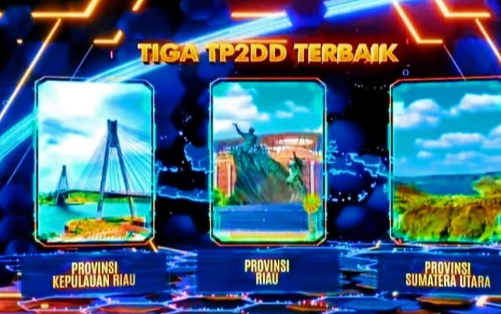 TP2DD Kepri Masuk 3 Terbaik Tingkat Provinsi Wilayah Sumatera