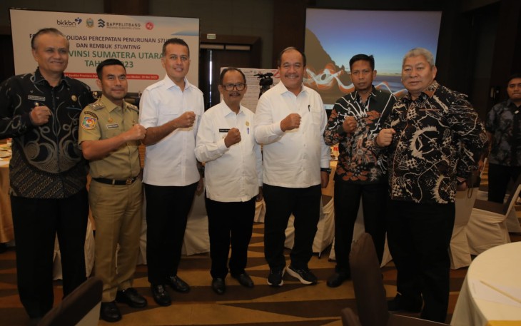 Wakil Bupati Asahan Ikuti Forum Koodinasi Percepatan Stunting Provsu