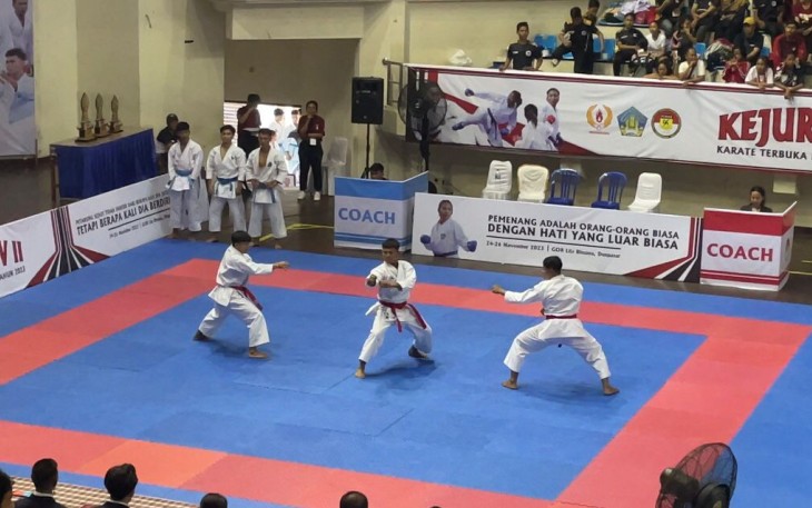 Prajurit Pendam IX/Udayana Mengukir Prestasi Pada Kejurprov II FORKI Bali 2023