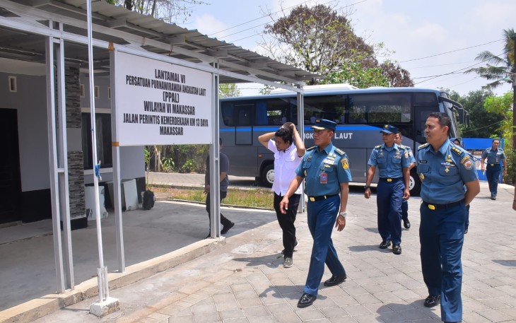 Sarpras Lantamal VI Makassar Ditinjau Tim Safari Logistik Slogal