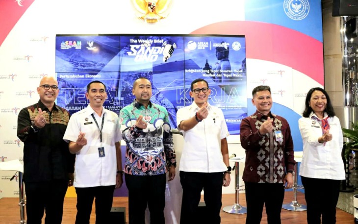 Menparekraf, Sandiaga Uno mengapresiasi Pemprov Sumbar meluncurkan program kunjungan wisata 2023.