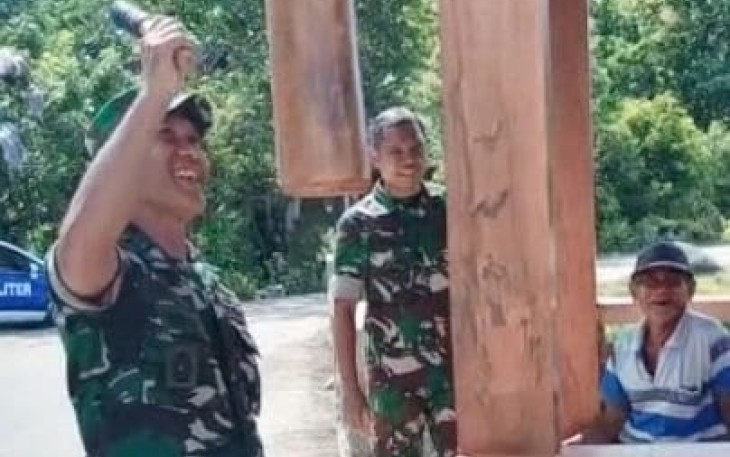 Danrem 081/DSJ saat Pukul Kentongan