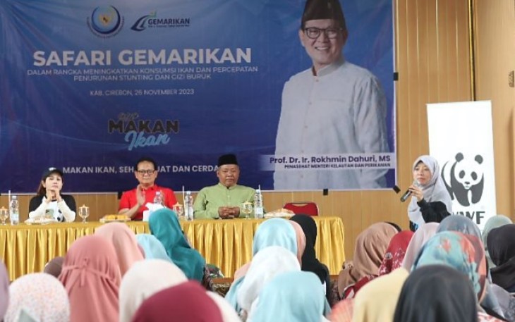 Prof. Dr  Ir. Rokhmin Dahuri, M.S., penasehat Menteri Kelautan dan Perikanan pada acara Safari Gemarikan yang digelar Kementerian Kelautan dan Perikanan (KKP) di dua tempat terpisah.