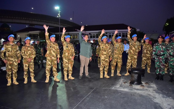Panglima TNI saat Lepas Satgas MTF KONGA XXVIII-O/UNIFIL 2023