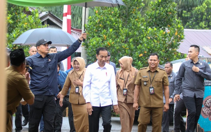 Kunjungan Kerja Presiden Joko Widodo di Kabupaten Bengkulu Tengah 