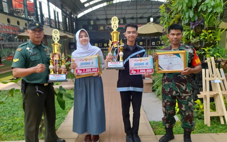 Perwakilan Kodim 0505/JT Raih Juara 1 Lomba Lukis