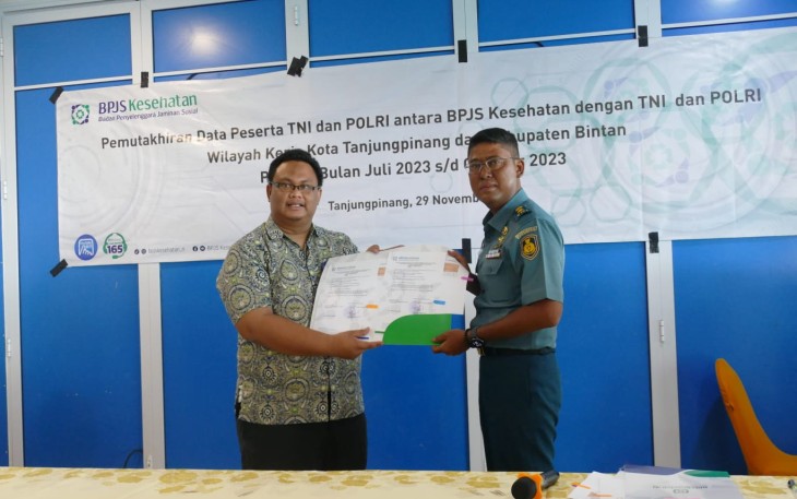 Lanudal Tanjungpinang ikuti Pemutakhiran Rekonsiliasi Data BPJS Kesehatan 