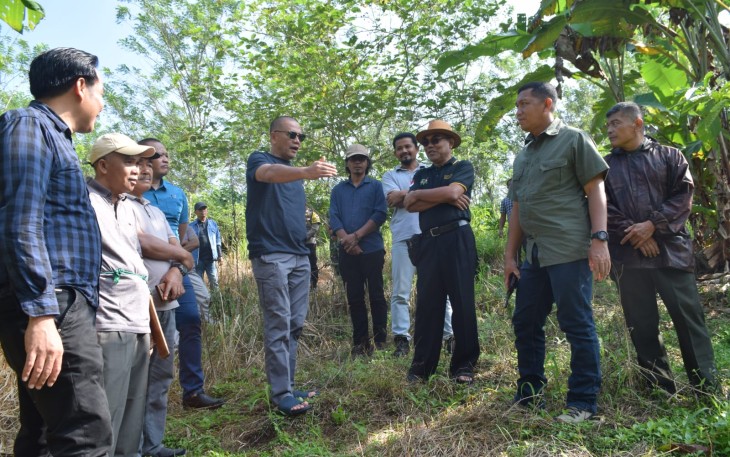 Danrem 041/Gamas saat Tinjau Kebun Kopi di Kepahiang 