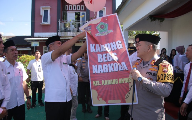 Polres Rejang Lebong Launching Kampung Bebas Narkoba