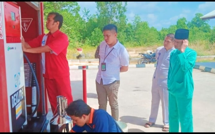 DKUPP Bintan bersama Satgas Migas saat Tera Ulang Sejumlah SPBU dan Pertashop 