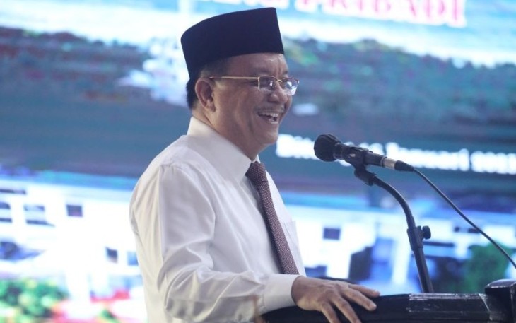 Walikota Bitung saat memberikan sambutan