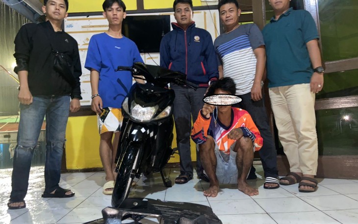 Aksi Remaja Bertato Dibekuk Polsek Lebong Utara 