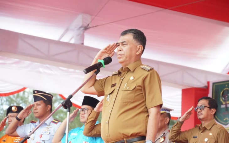 Bupati Natuna Wan Siswandi  Jadi Inspektur Upacara Peringatan Hari Sumpah Pemuda ke-95
