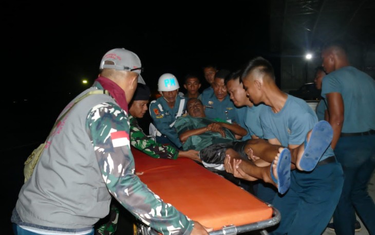 Lanudal Tanjungpinang Laksanakan Dukungan Evakuasi Medis Udara