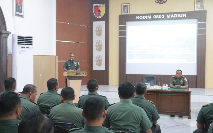 Kodim 0803/Madiun Gelar Katpuan Apkowil Tersebar