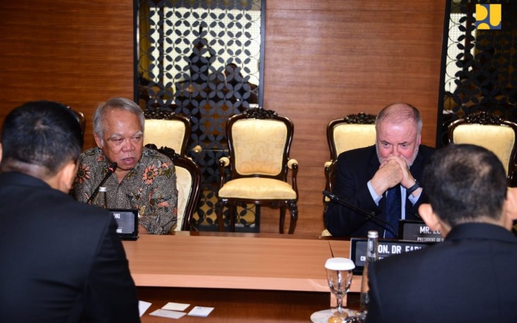Menteri Basuki dan Presiden WWC Siapkan Agenda Pembahasan Antar Parlemen dalam World Water Forum ke-10 Tahun 2024