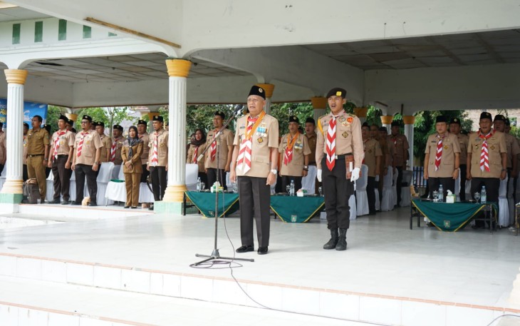 Bupati Asahan Pimpin Upacara Peringatan Hari Pramuka ke-62 Tahun 2023