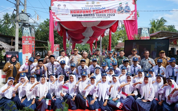 Tim Penilai Kampung Pancasila Kasad Award Tahun 2023 Lakukan Penilaian di Kabupaten Asahan