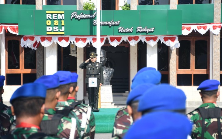 Kasrem 081/DSJ Pimpin Upacara Peringatan Hari Kesaktian Pancasila