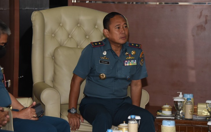 Panglima Komando Lintas Laut Militer Laksda TNI Hudiarto Krisno Utomo, PSC(J)., M.A., M.M.S., CHRMP