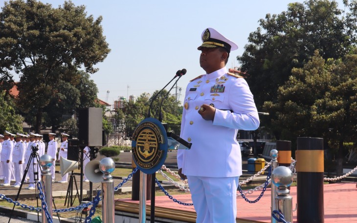  Danlantamal V  Laksamana Pertama TNI Eko Wahjono Pimpin Upacara Peringatan Hari Kesaktian Pancasila