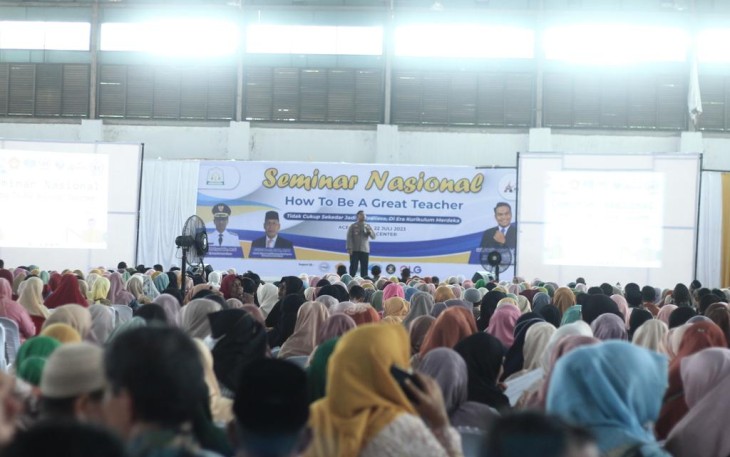 Wakapolres Kabupaten Aceh Timur Kompol Muhammad Aidil Saputra saat membuka acara.