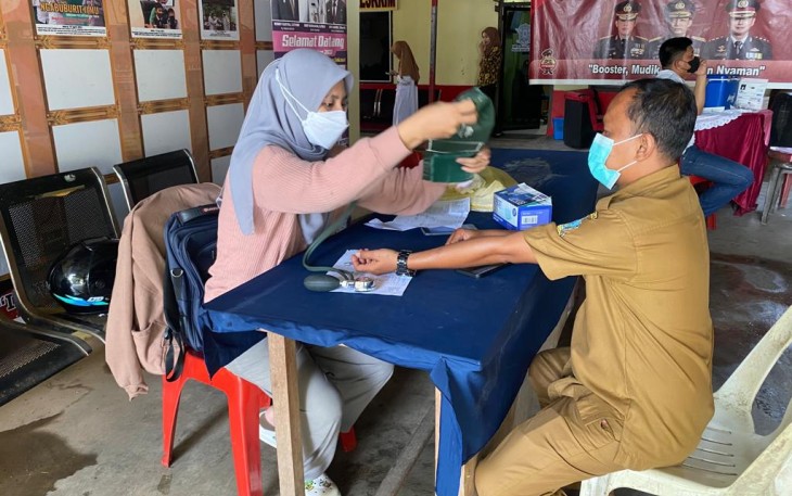 Polres Bintan saat kembali Buka Gerai Vaksin