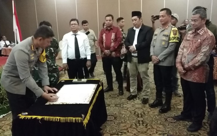 Deklaraksi Pemilu Damai 2024 di Emerald Garden 