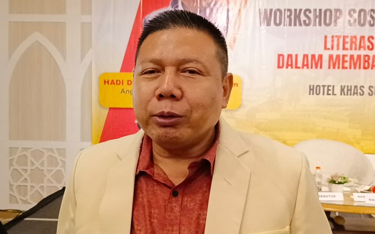 Cak Dedi, saat workshop di Surabaya, Sabtu 22 Juli 2023.
