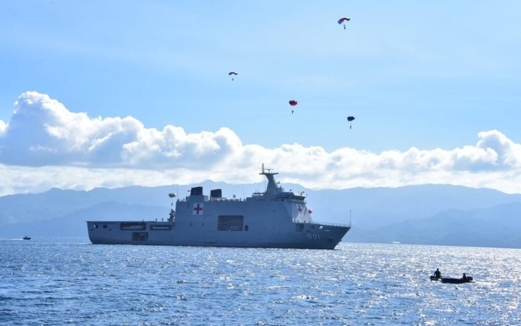 Jajaran Kapal Perang TNI AL Dikerahkan ke Tidore