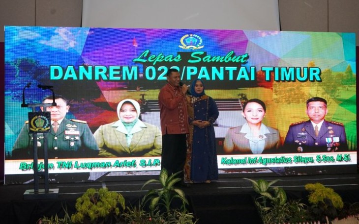 Bupati Asahan Ikuti Lepas Sambut Danrem 022/PT