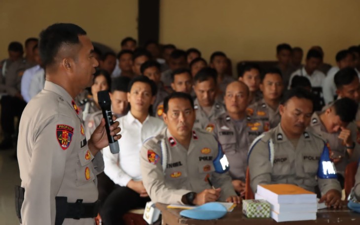 Propam Polda Bengkulu saat Kunker ke Polres Bengkulu Utara 