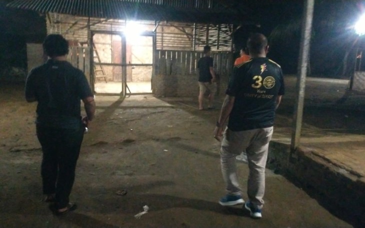 Polsek Patumbak saat Gerak Cepat Gerebek Lokasi Judi 