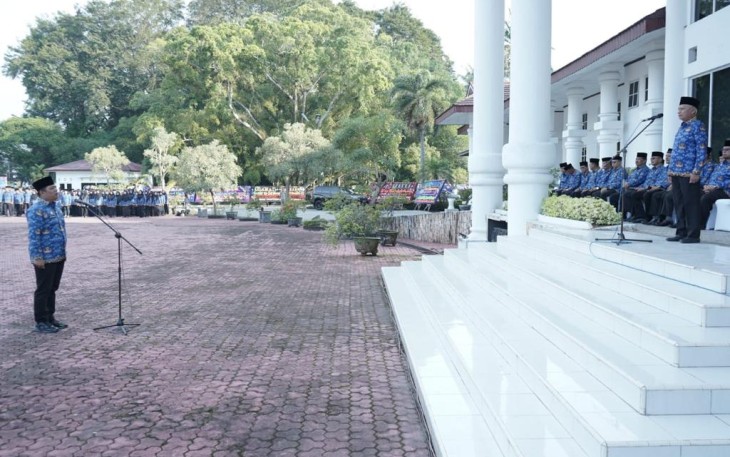 Bupati Asahan Pimpin Upacara HUT Korpri ke-52