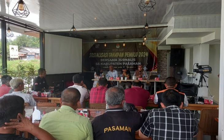 Sosialisasi Tahapan Pemilu 2024 pada Awak Media