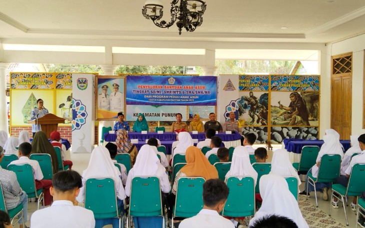 Bati Tuud Koramil 0801/10 Punung Hadiri Penyerahan Bantuan Anak Asuh dari LGOTA