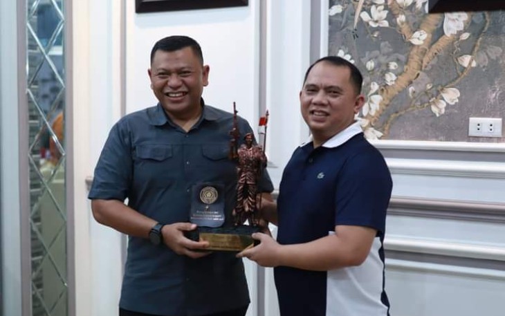 Bupati Labuhanbatu saat terima Kedatangan Danrem 022 Pantai Timur 