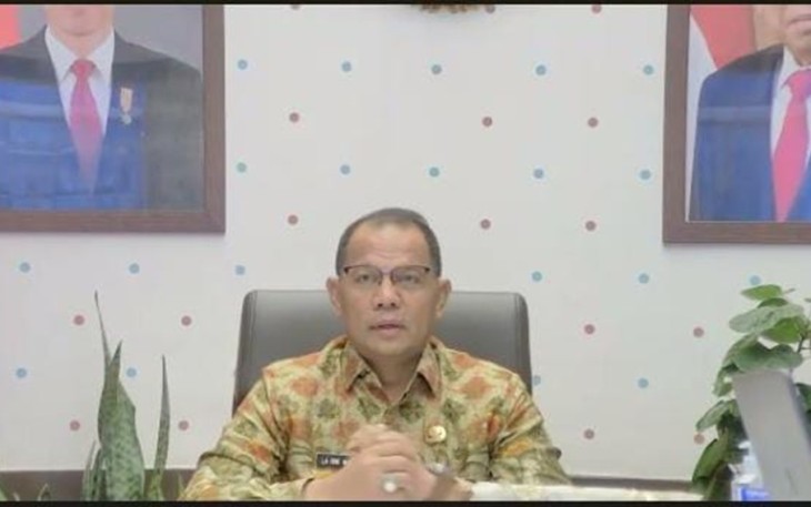 Staf Ahli Menteri Bidang Ekonomi dan Pembangunan Kemendagri La Ode Ahmad Pidana Bolombo