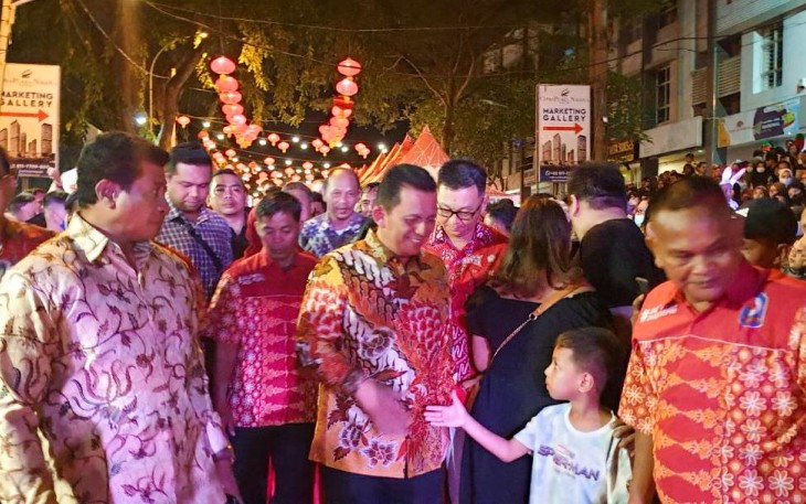 Pergantian Tahun Baru Imlek 2574 Kongzili di Nagota Citywalk Batam