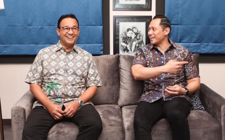  Anies dan AHY saat bertemu